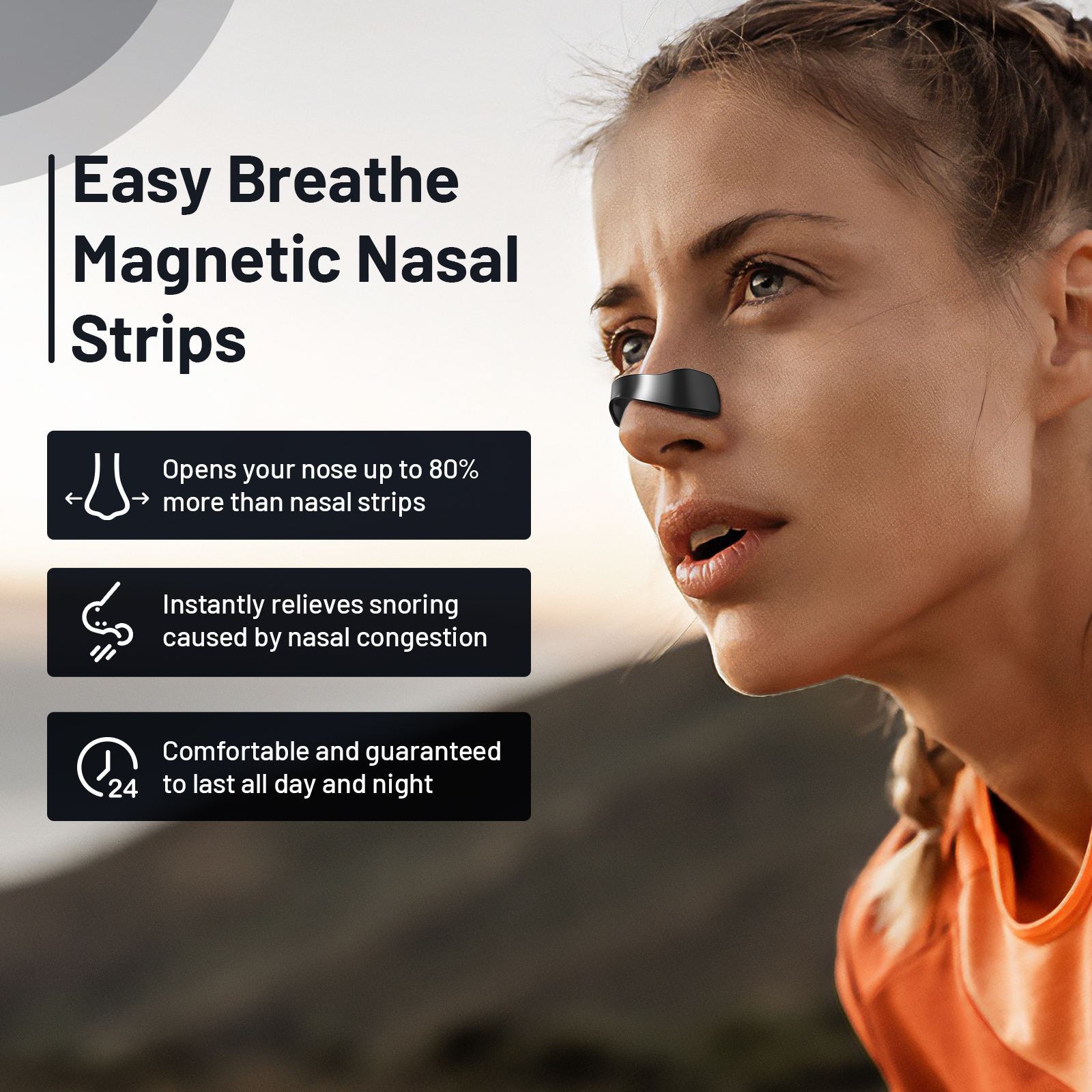 30 Days - Sport Magnetic Nasal Dilator - Anti-Snore Nasal Straps - Image 9