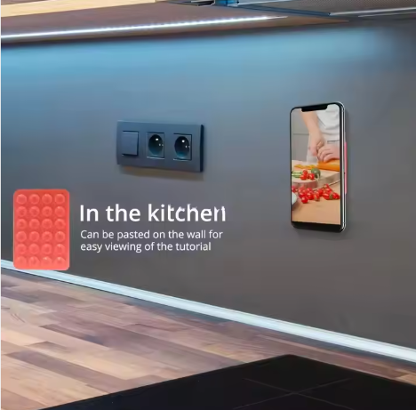 1 Side - Silicone Suction Phone Case - Double Face Sticking - Image 9