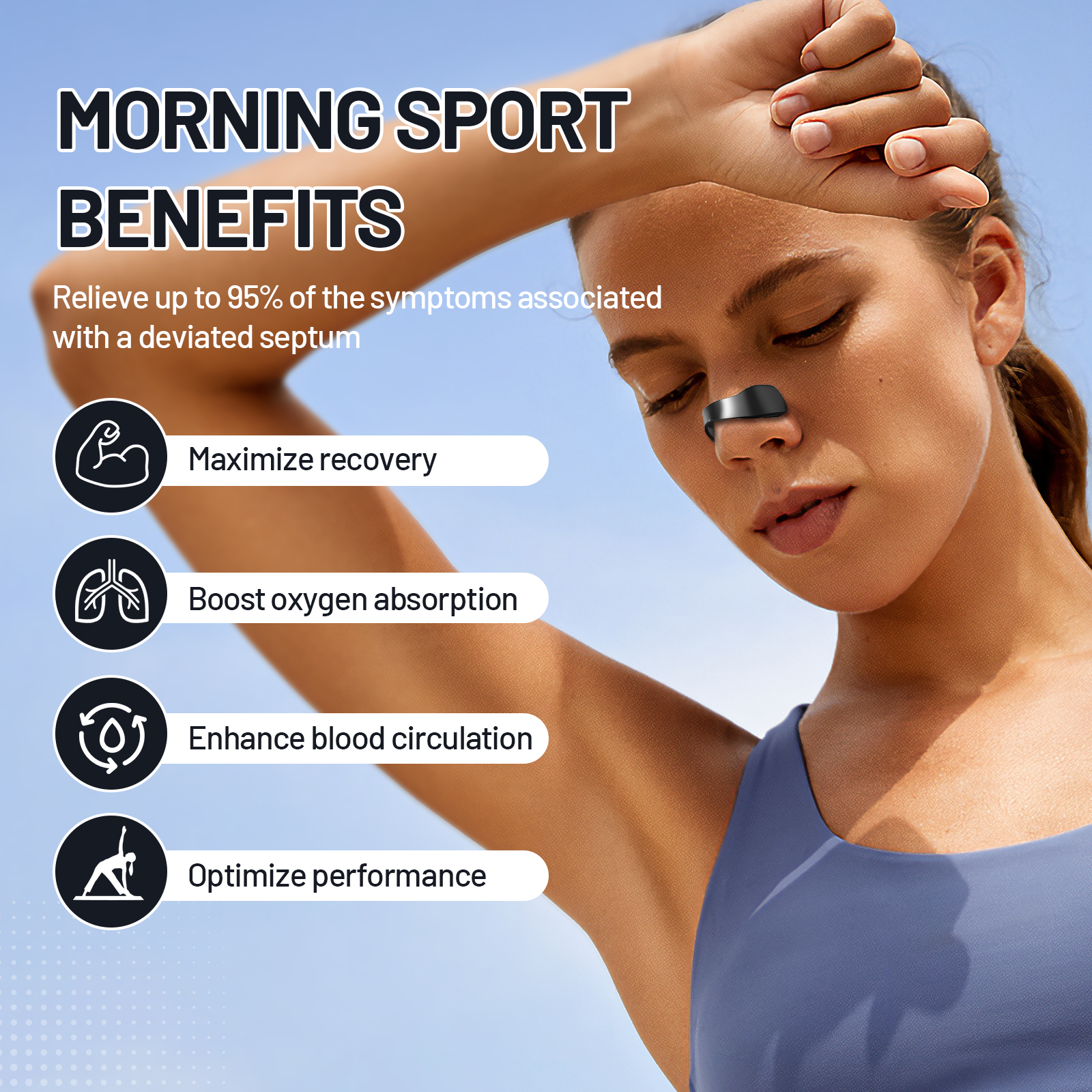 30 Days - Sport Magnetic Nasal Dilator - Anti-Snore Nasal Straps - Image 6