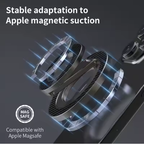 Dual Sided Magnetic Loop Mobile Holder Grip - Carbon Fiber Edition - Image 8