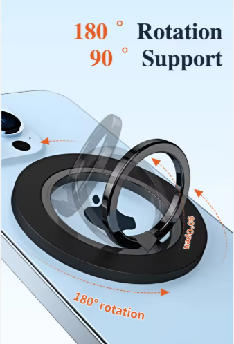 Magnetic Spin Ring Holder - 360° Rotating Phone Grip & Stand - Image 7